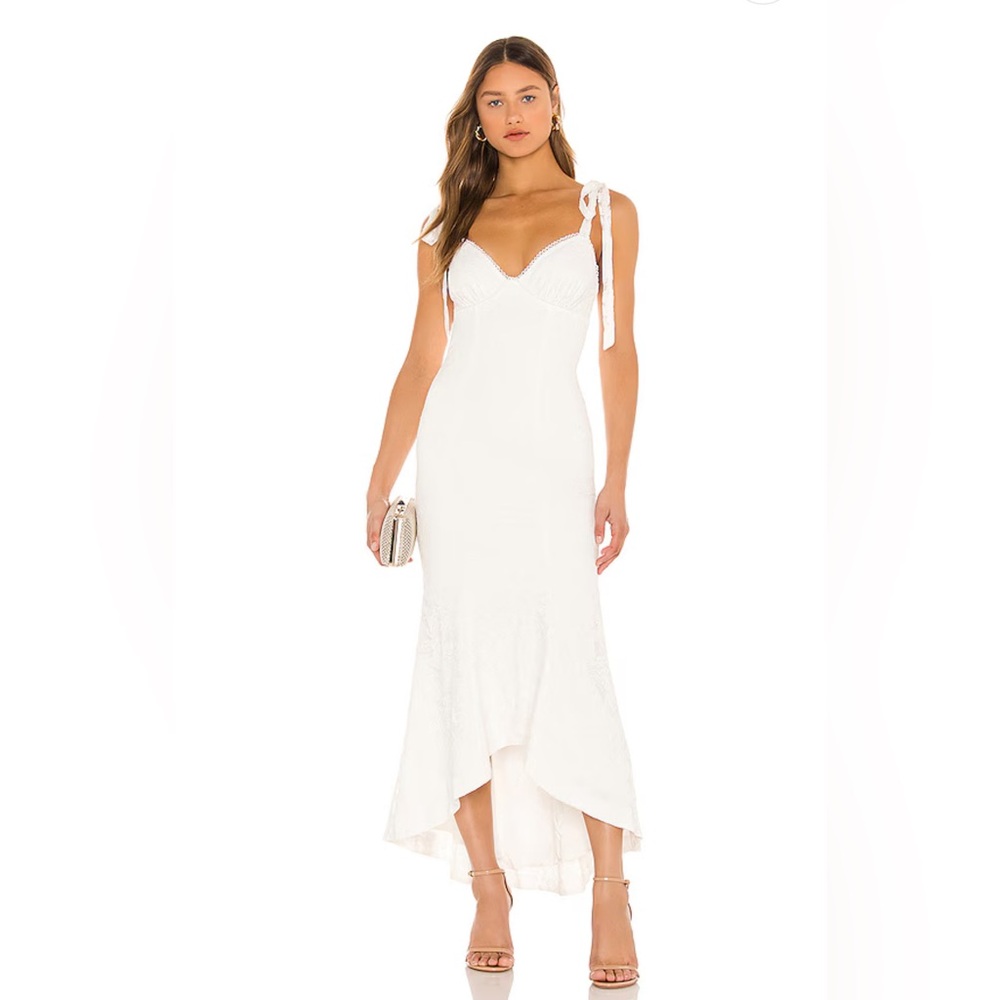 Revolve Midi Dress Bridal | Tenleigh Midi Dress in Ivory